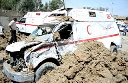 مستشفى الصدر نجا من غارة وكارثة محققة