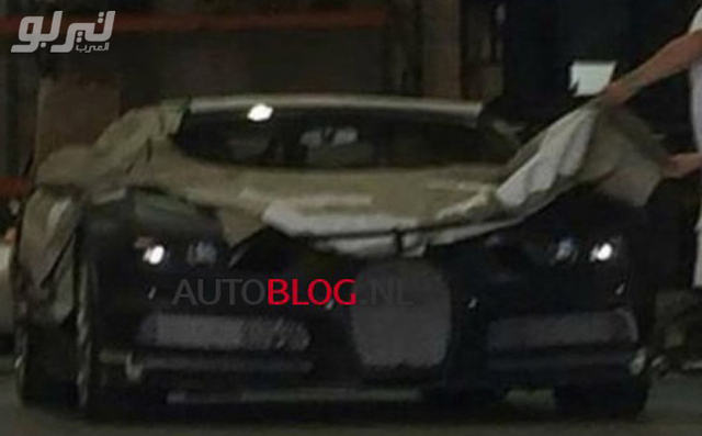 التقاط أول صورة لسيارة بوغاتي شيرون، بديلة فيرون الأسطورية