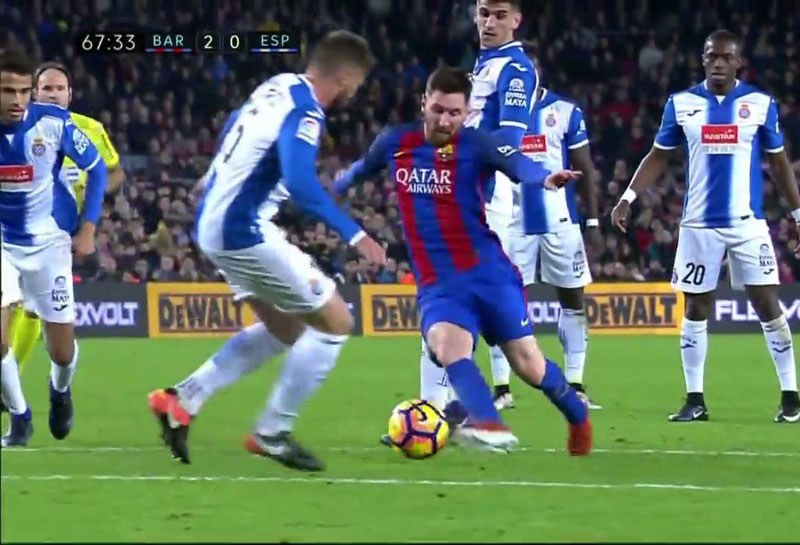 فيديو..برشلونة يدك شباك اسبانيول برباعية