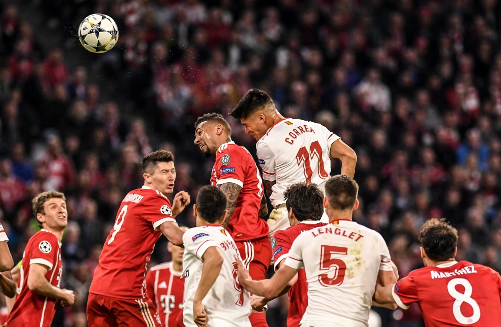 بايرن يتعادل مع إشبيلية ويتأهل لقبل نهائي دوري الأبطال