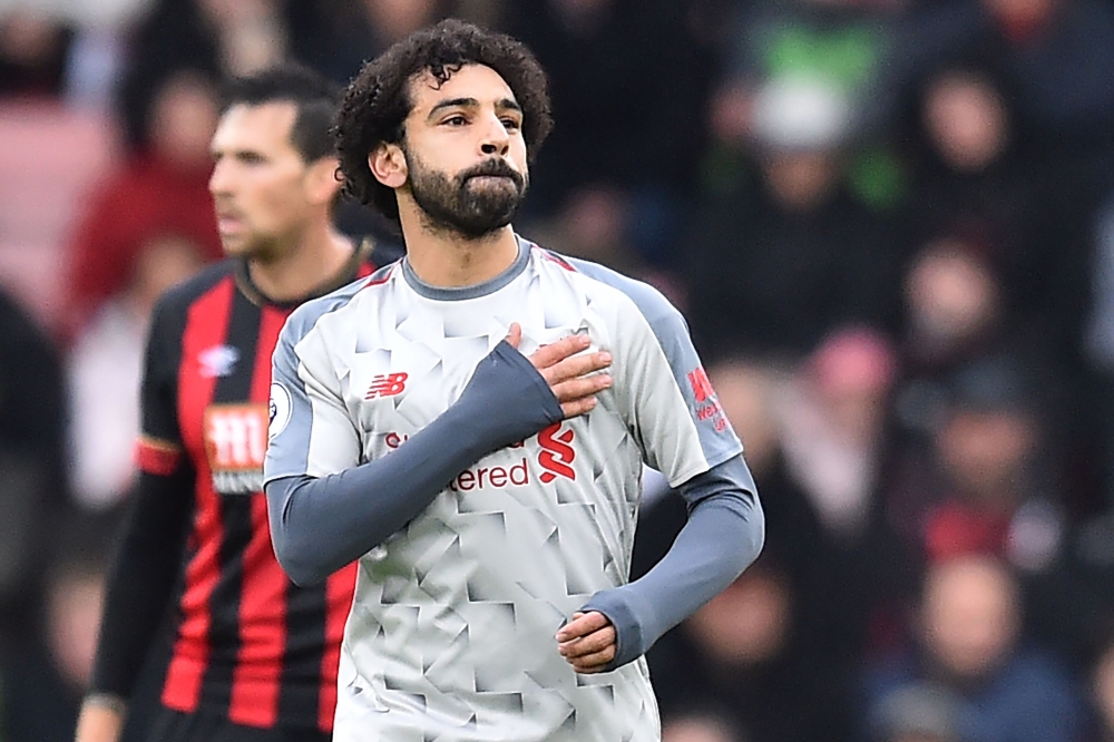 "هاتريك" صلاح يقود ليفربول للفوز على بورنموث