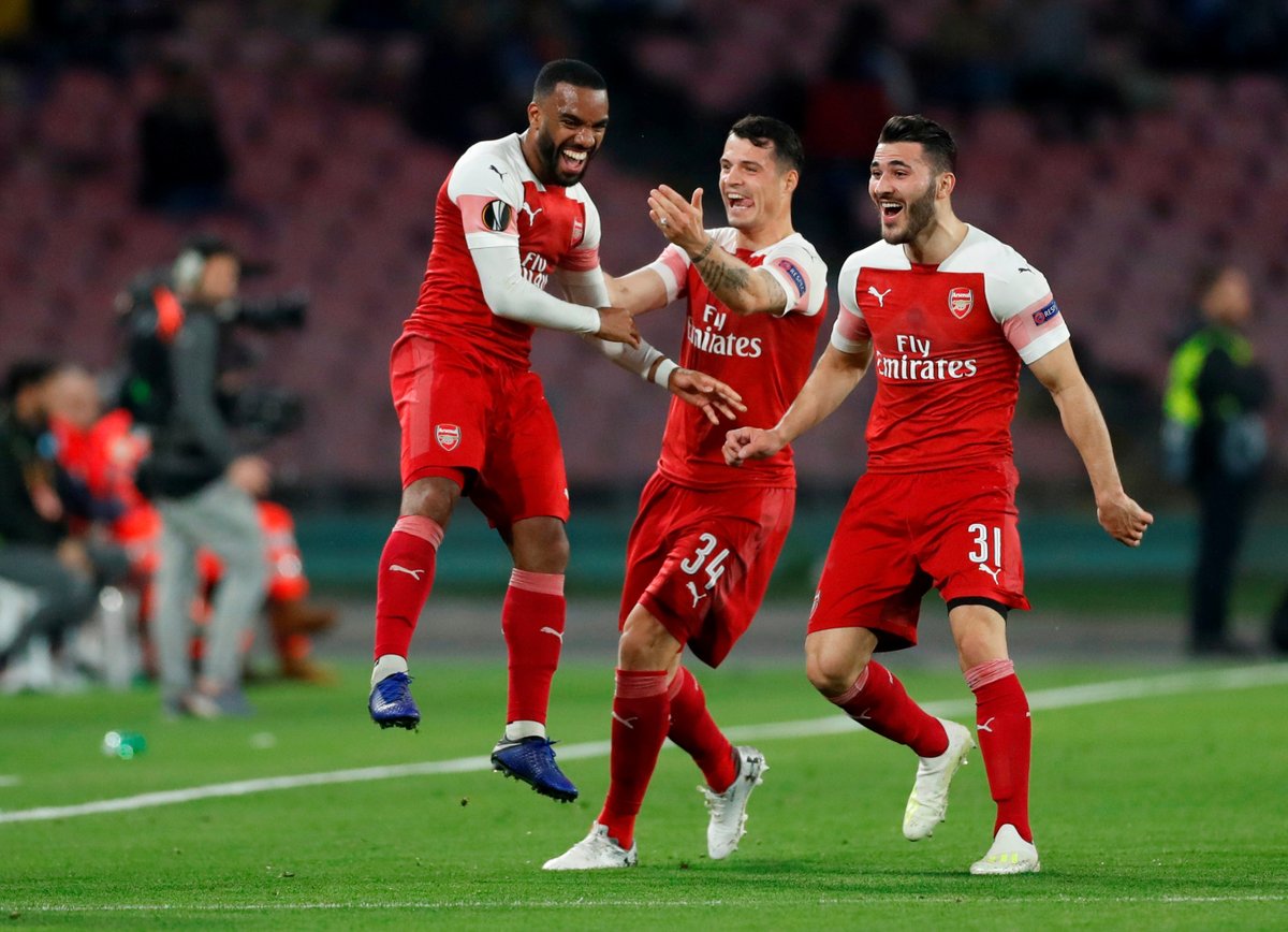أرسنال يفوز على نابولي ويتأهل للمربع الذهبي بالدوري الأوروبي