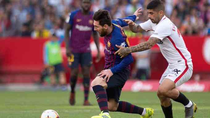 برشلونة يكتفي بنقطة واحدة من اشبيلية