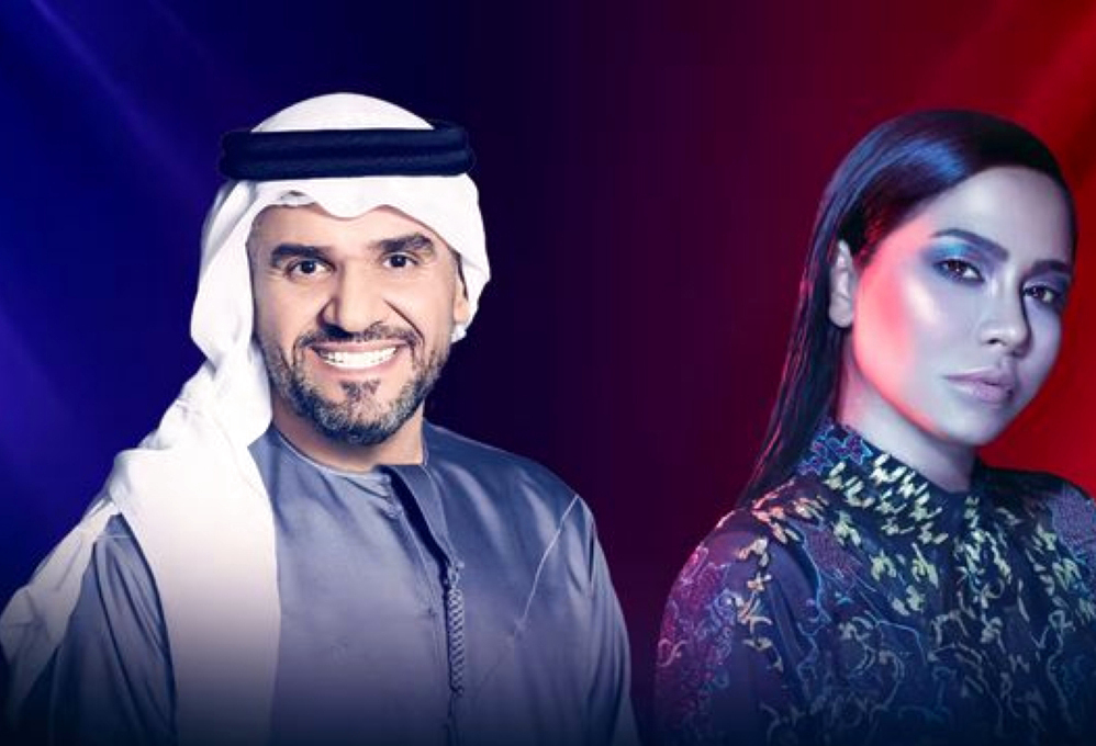 حسين الجسمي وشيرين عبدالوهاب يغنيان في دبي 21 الجاري