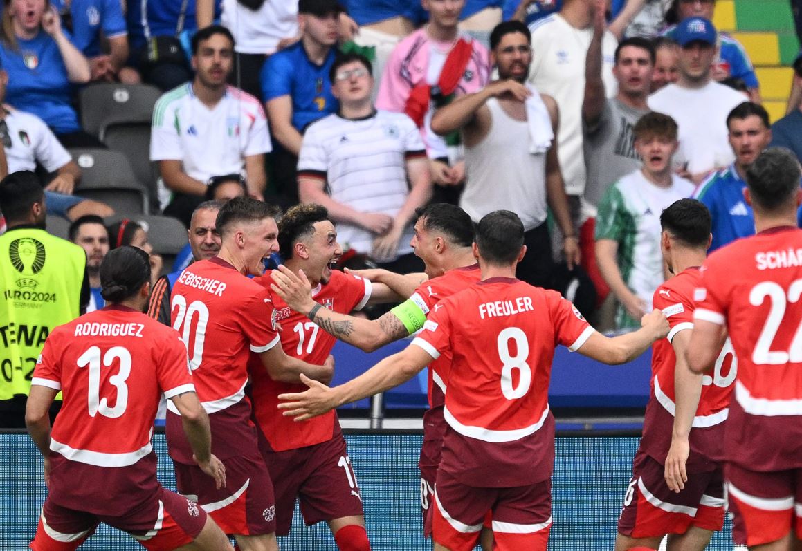 سويسرا تبلغ مرحلة الثمانية الكبار في يورو2024 على حساب إيطاليا