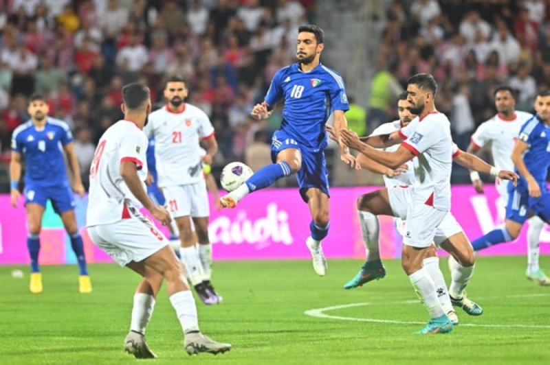 المنتخب الكويتي يخطف تعادلاً ثميناً في الدقائق الأخيرة مع الأردن في تصفيات مونديال 2026
