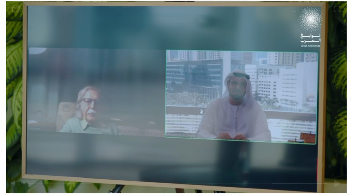 محمد القرقاوي يهنئ ضياء العزاوي بالفوز بجائزة نوابغ العرب