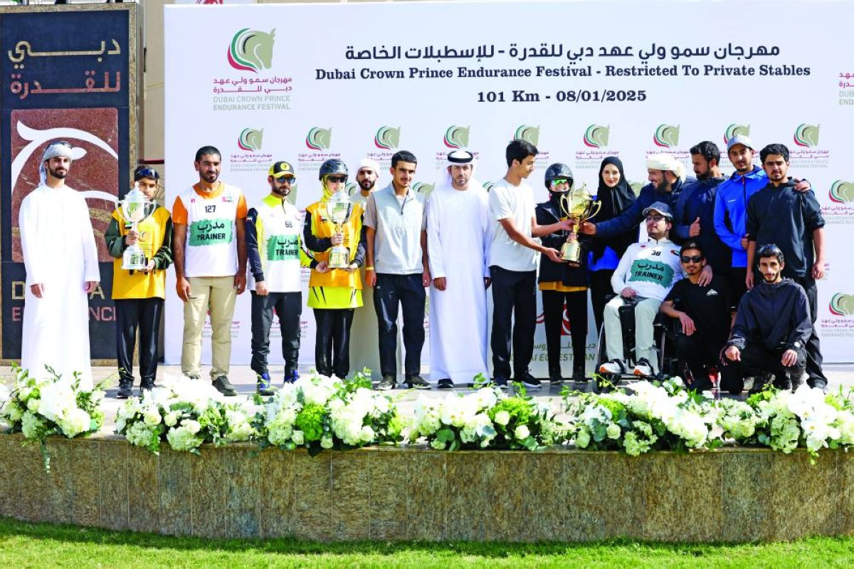 مهرجان ولي عهد دبي للقدرة.. «زعبيل» بطل الإسطبلات الخاصة