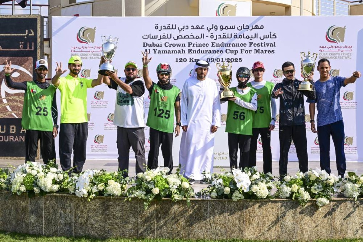 في مهرجان ولي عهد دبي للقدرة.. إسطبلات M7 تنتزع كأس اليمامة