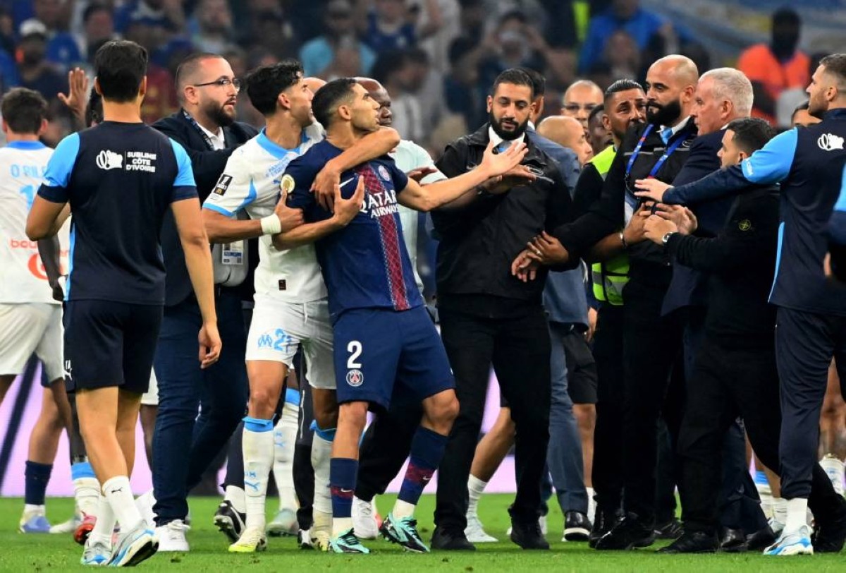 كلاسيكو الدوري الفرنسي.. اشتباكات تفسد فرحة مارسيليا بانتصار نادر
