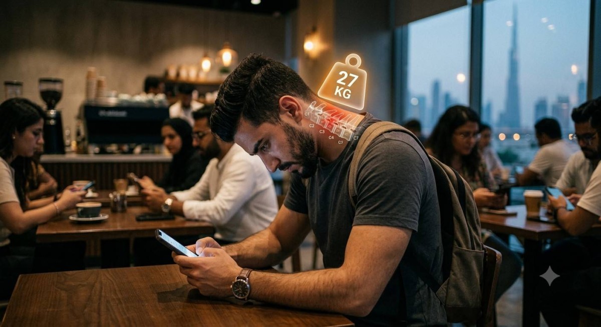 هاتفك يُحمل فقراتك 27 كجم.. وخسائر صحية بـ 12 مليار دولار من جيبك
