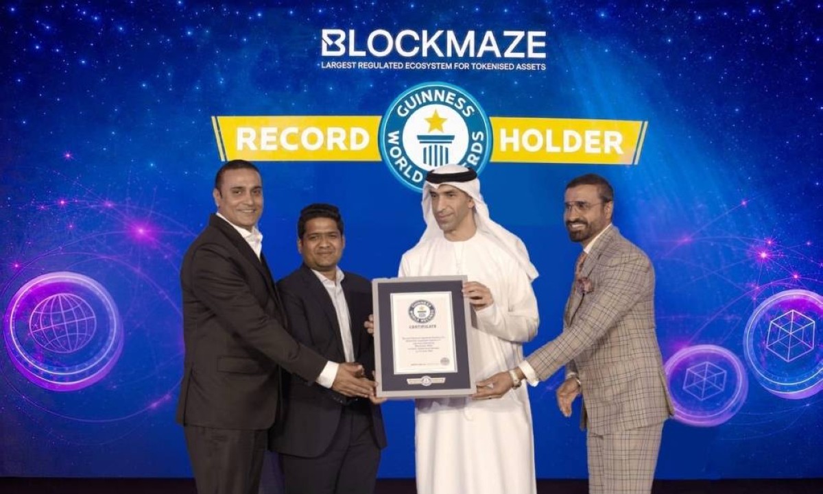 «بلوكميز» تحصد رقماً قياسياً من غينيس بـ 11 ترخيصاً مالياً وتقود سباق ترميز الأصول الرقمية