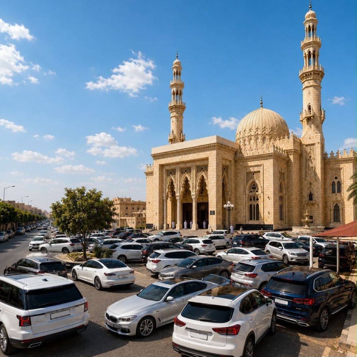 شرطة أبوظبي تحذر من الوقوف العشوائي للمركبات أمام المساجد وفي الطرق الرئيسية