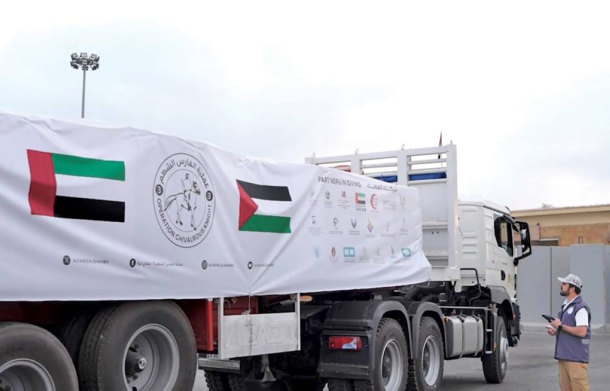 الإمارات تواصل إغاثة الشعب الفلسطيني في غزة