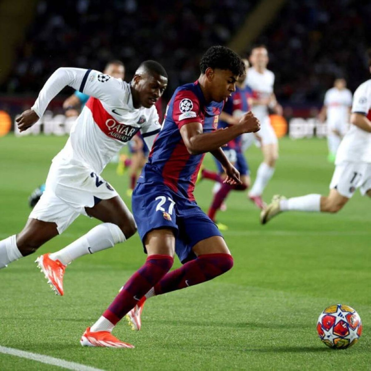 باريس سان جيرمان حامل لقب دوري أبطال أوروبا يواجه برشلونة ضمن 8 مواجهات قوية