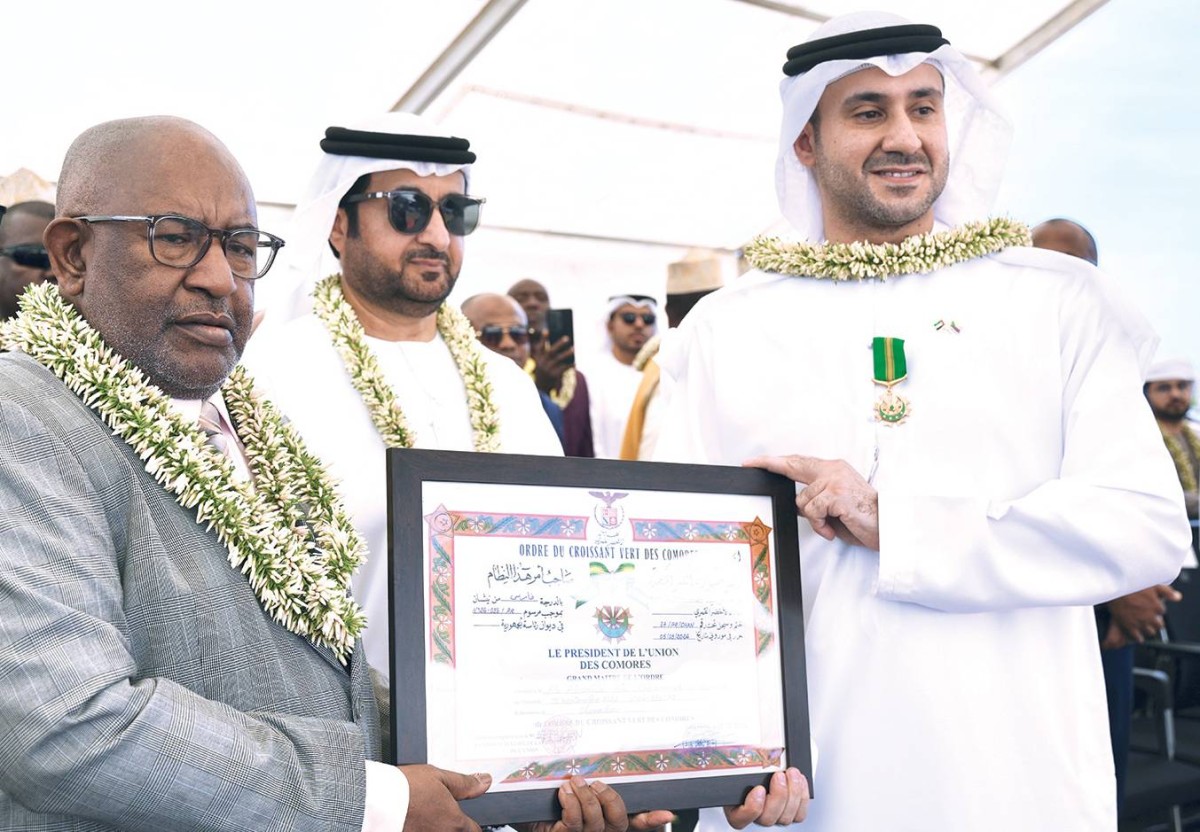 شركة إماراتية تحصل على وسام الهلال الأخضر القمري برتبة فارس
