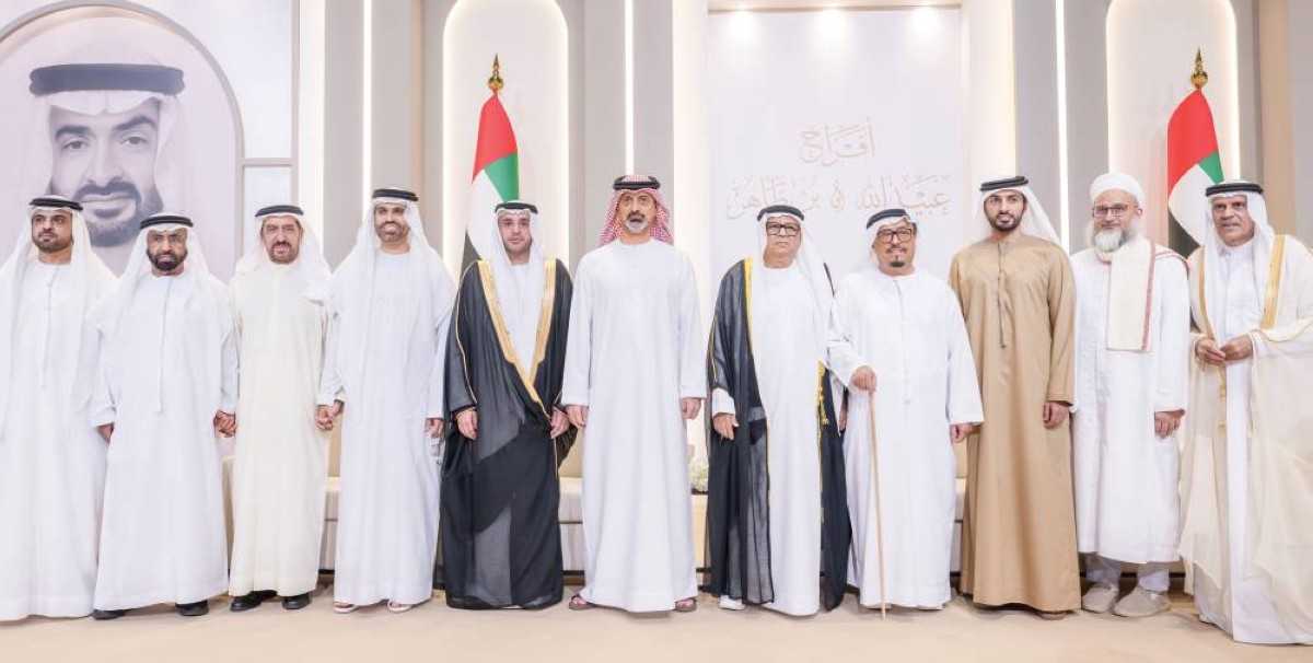 ولي عهد عجمان يحضر أفراح عبيد الله والمهيري في دبي