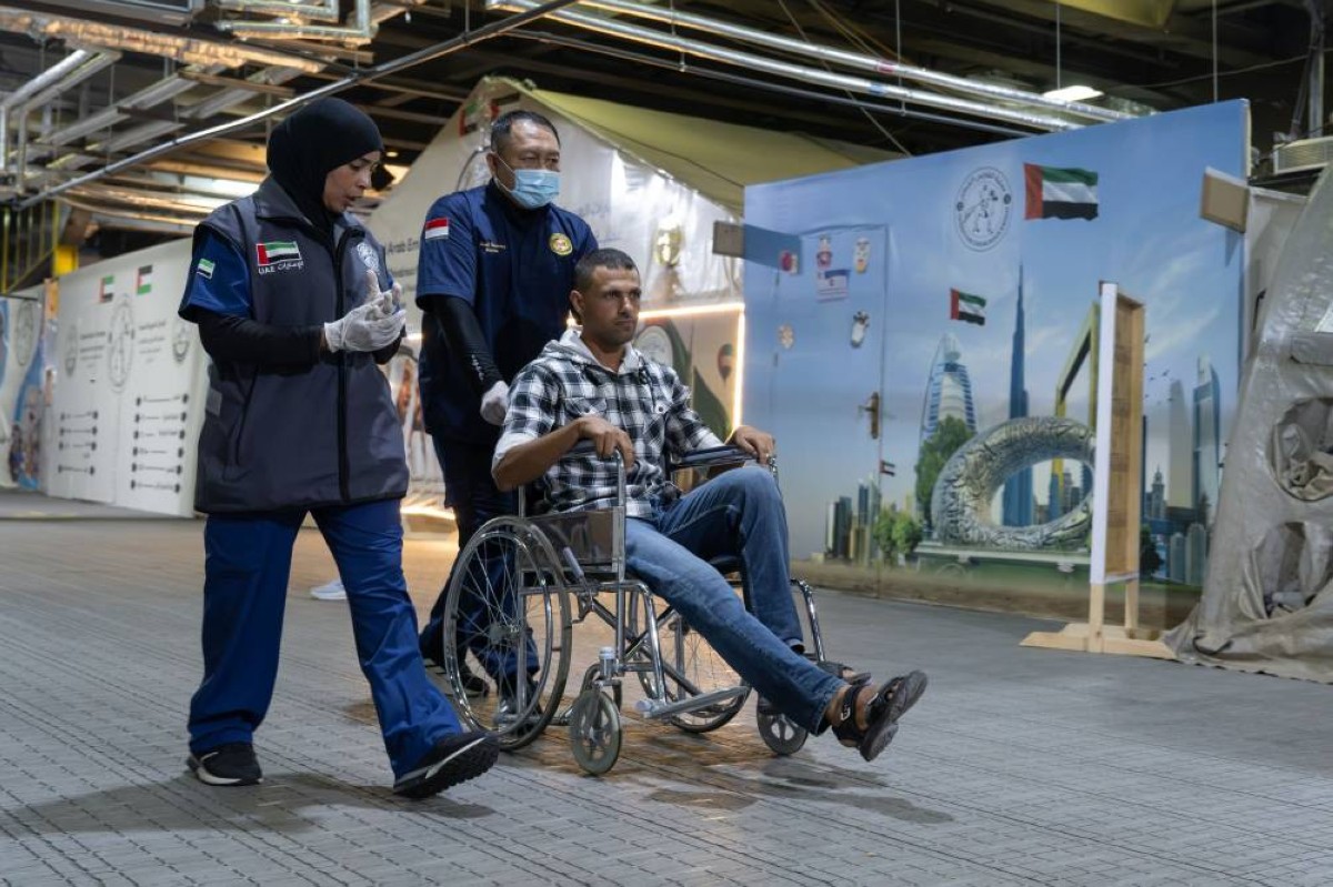 المستشفى الإماراتي العائم في العريش يستقبل 11 حالة جديدة من قطاع غزة